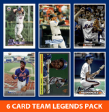 New York Mets 6 Card Legends Pack Topps Bowman Seaver Gooden Wright