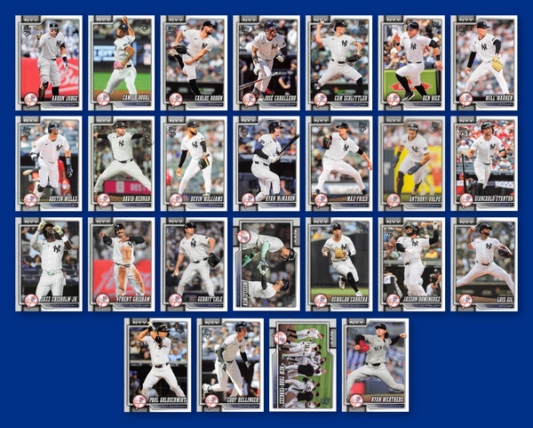 2026 Topps Series 1 & 2 Baseball Team Set 25 Cards New York Yankees Judge Stanton