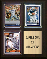 Dallas Cowboys Super Bowl XII Champions 8x10 3-Card Plaque