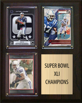 Indianapolis Colts Super Bowl XLI Champions 8x10 3-Card Plaque