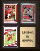 Kansas City Chiefs Super Bowl LIV Champions Fan Gift Plaque 8x10 3 Cards