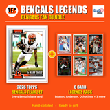 Cincinnati Bengals Legends Football Fan Bundle - 2026 Topps Team Set + 6 Card Legends Pack