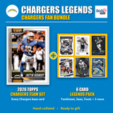 Los Angeles Chargers Legends Football Fan Bundle - 2026 Topps Team Set + 6 Card Legends Pack