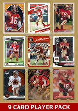 Joe Montana 9 Card Legend Pack 2024 2025 Donruss Topps Panini Score San Francisco 49ers