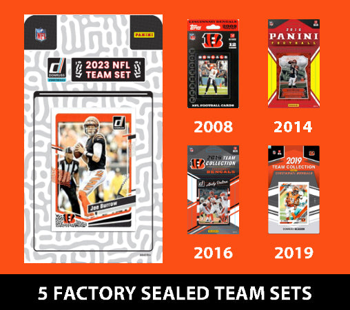 2023 Donruss Cincinnati Bengals Team Set MultiPack Burrow 2019 2016 2014 2008