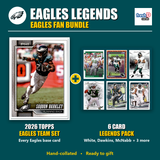 Philadelphia Eagles Legends Football Fan Bundle - 2026 Topps Team Set + 6 Card Legends Pack