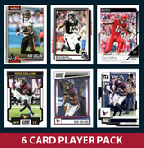 Nico Collins 6 Card Football Player Pack 2026 2025 2024 Topps Donruss Score Houston Texans