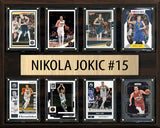 Nikola Jokic 8 Card Plaque Donruss Hoops Fleer Topps 2025 2024 Denver Nuggets