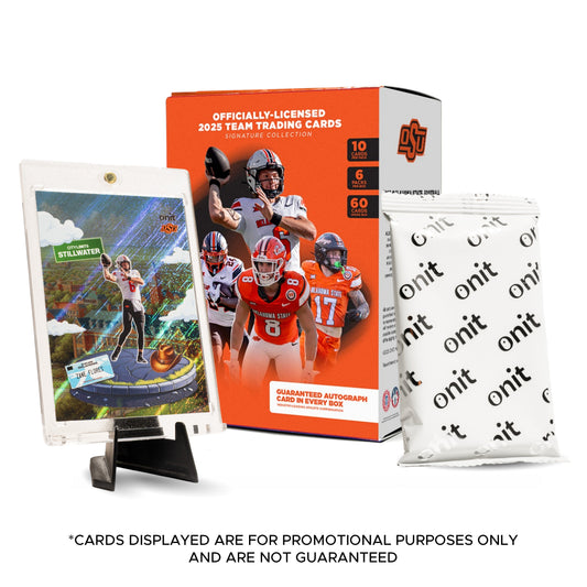 Oklahoma State University Football 2025 Trading Cards - Platinum Box hand-collated team set