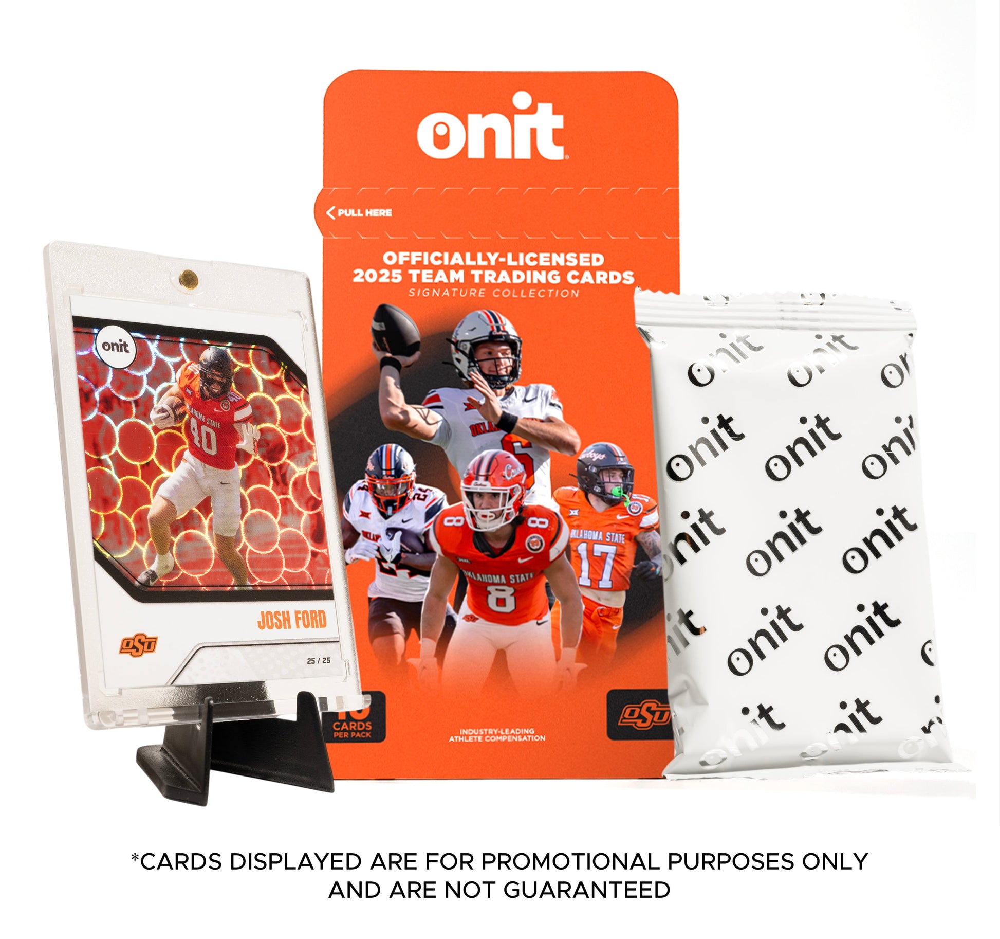 Oklahoma State University Football 2025 Trading Cards - Single Pack hand-collated team set