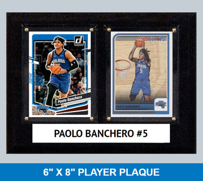 Paolo Banchero Orlando Magic 2023 2024 Donruss Hoops Card Plaque 6x8 hand-collated team set