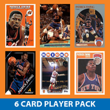 Patrick Ewing 6 Card Player Pack 2023-24 Hoops Panini New York Knicks