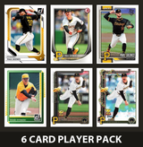 Paul Skenes 6 Card Player Pack 2026 2025 Donruss Bowman Topps Pittsburgh Pirates