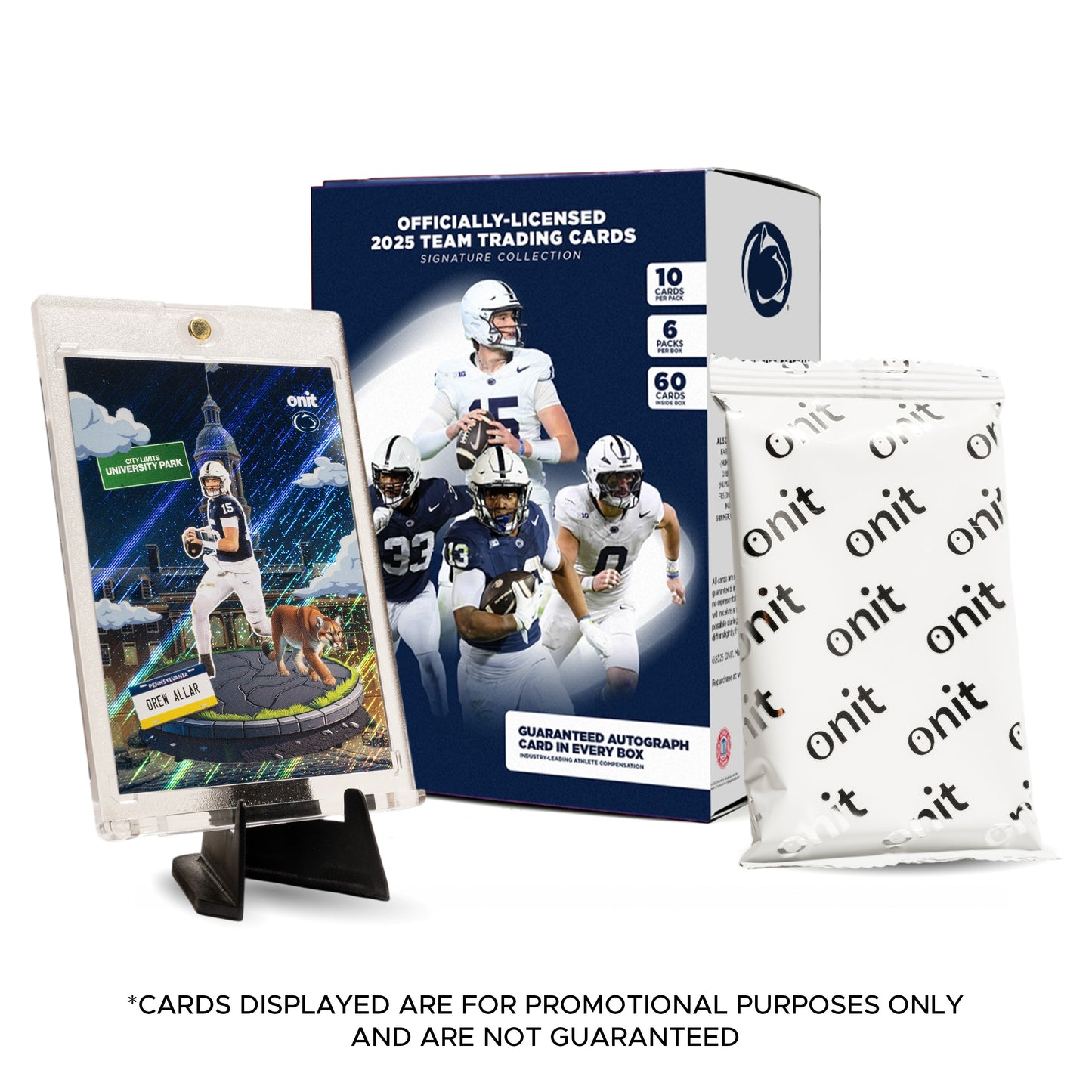 Penn State University Football 2025 Trading Cards - Platinum Box hand-collated team set