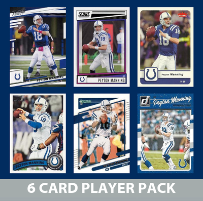 Peyton Manning 6 Card Legend Pack  2024 2025 Donruss Topps Panini Score Indianapolis Colts