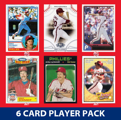 Mike Schmidt Philadelphia Phillies Baseball Fan Bundle - 2026 Topps Series 1 & 2 Team Set + 6 Card Legend Pack