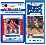 Philadelphia 76ers Multiyear Pack 20 Cards Iverson + 2024-25 HOOPS Team Set Joel Embiid