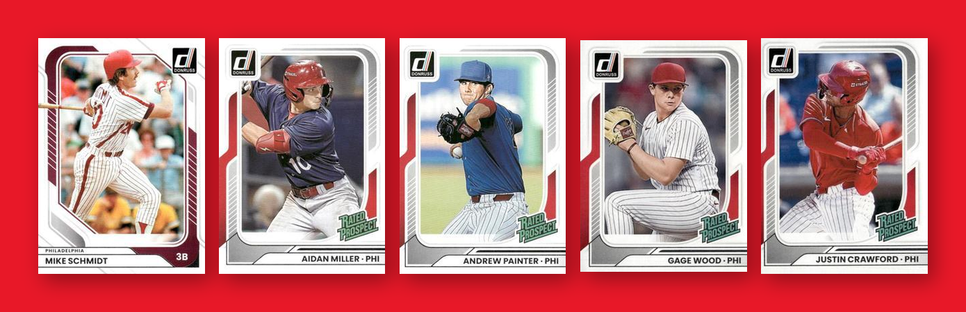 2026 Donruss Baseball Team Set 5 Cards Philadelphia Phillies Schmidt Painter