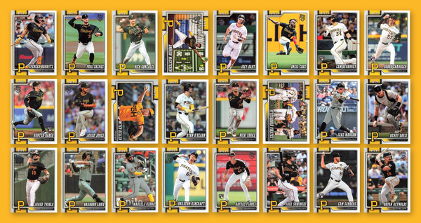 2026 Topps Series 1 & 2 Baseball Team Set 24 Cards Pittsburgh Pirates Skenes Cruz