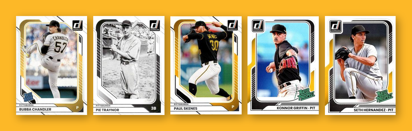 2026 Donruss Baseball Team Set 5 Cards Pittsburgh Pirates Skenes Griffin