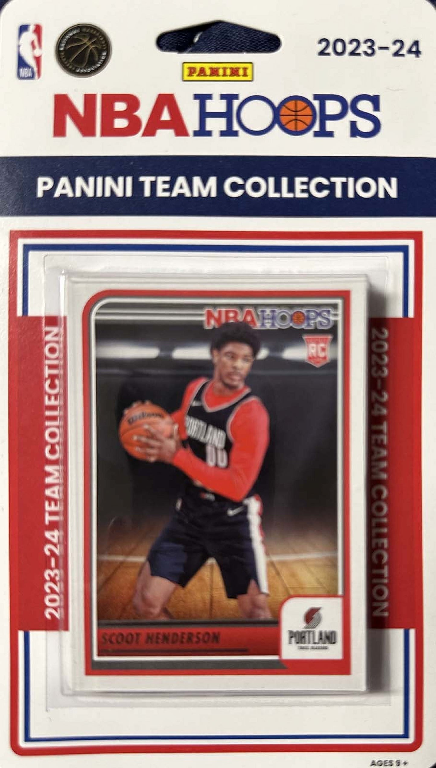 Portland Trail Blazers 2023 2024 Hoops Factory Sealed Team Set Scoot Henderson plaque