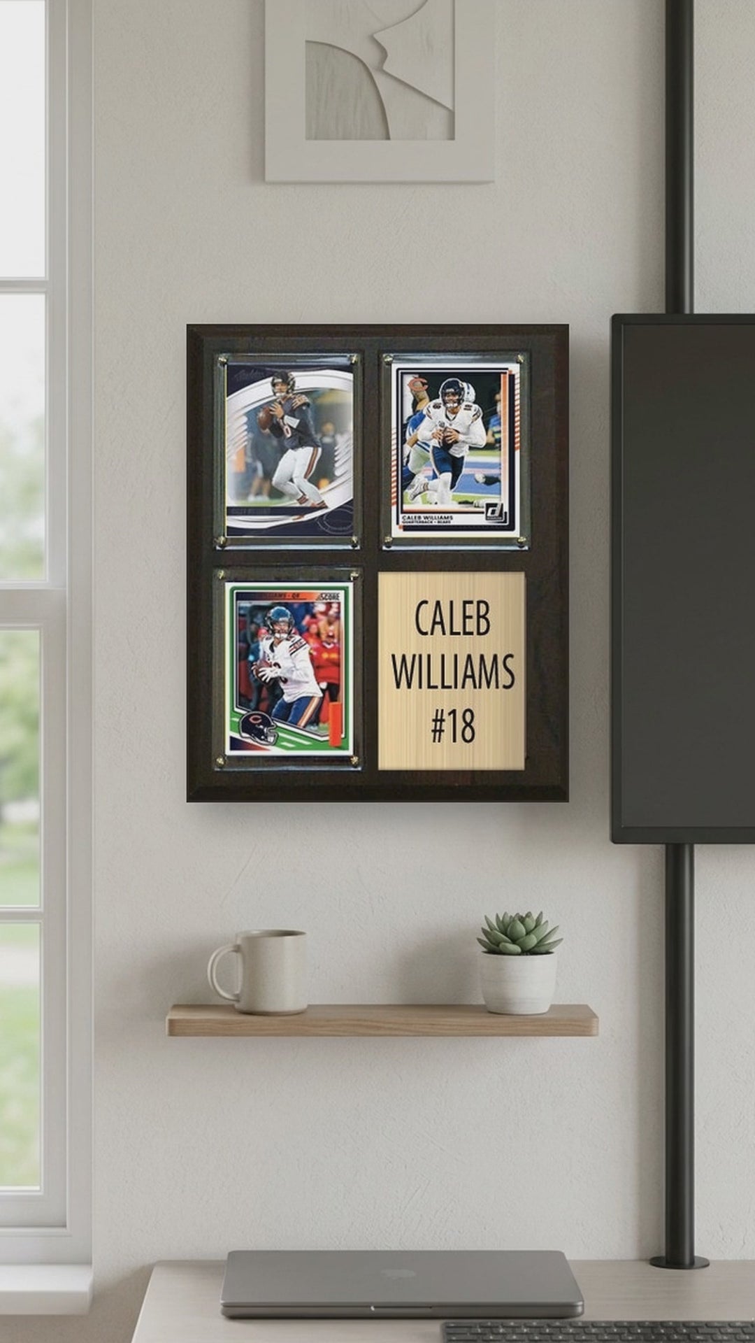 Caleb Williams plaque video - vertical 9x16