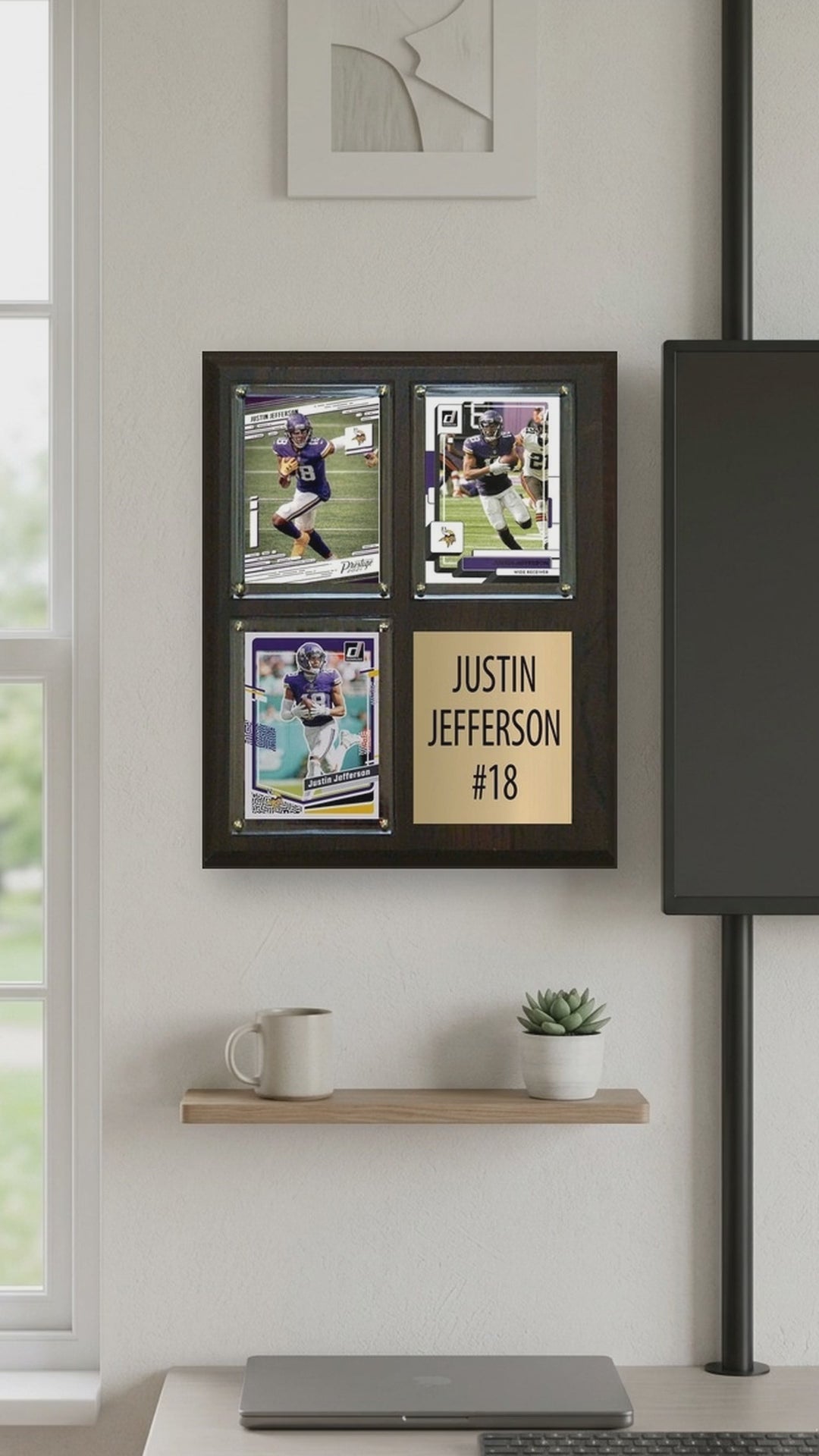 Justin Jefferson plaque video - vertical 9x16