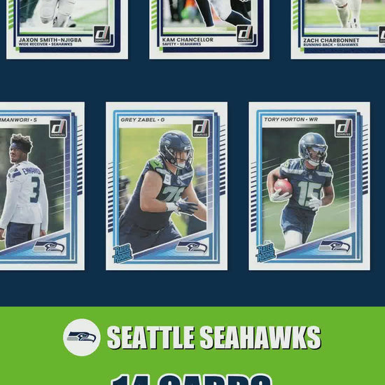 Seattle Seahawks 2025 Donruss factory-sealed team set reel