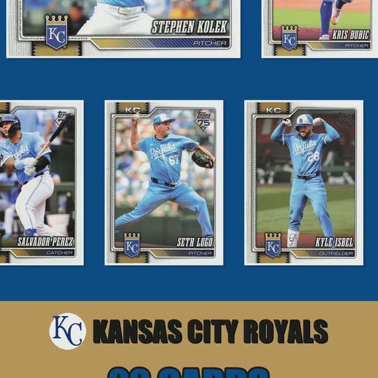 Kansas City Royals 2026 Topps Series 1 & 2 team set reel