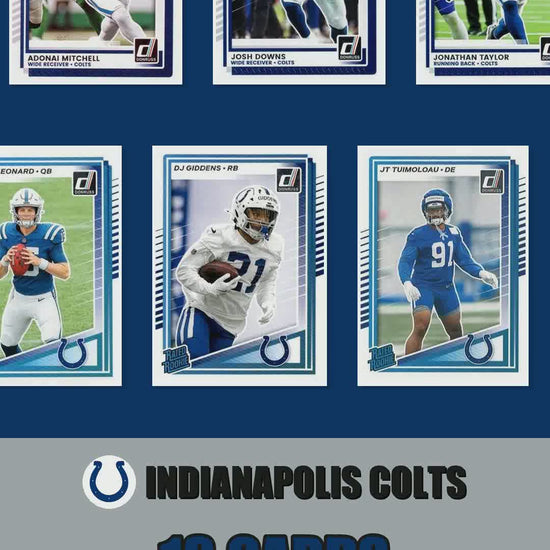 Indianapolis Colts 2025 Donruss factory-sealed team set reel