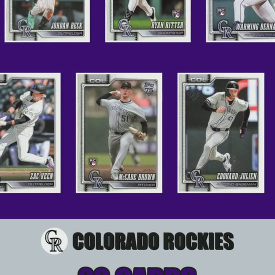 Colorado Rockies 2026 Topps Series 1 & 2 team set reel