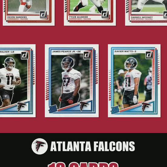 Atlanta Falcons 2025 Donruss factory-sealed team set reel