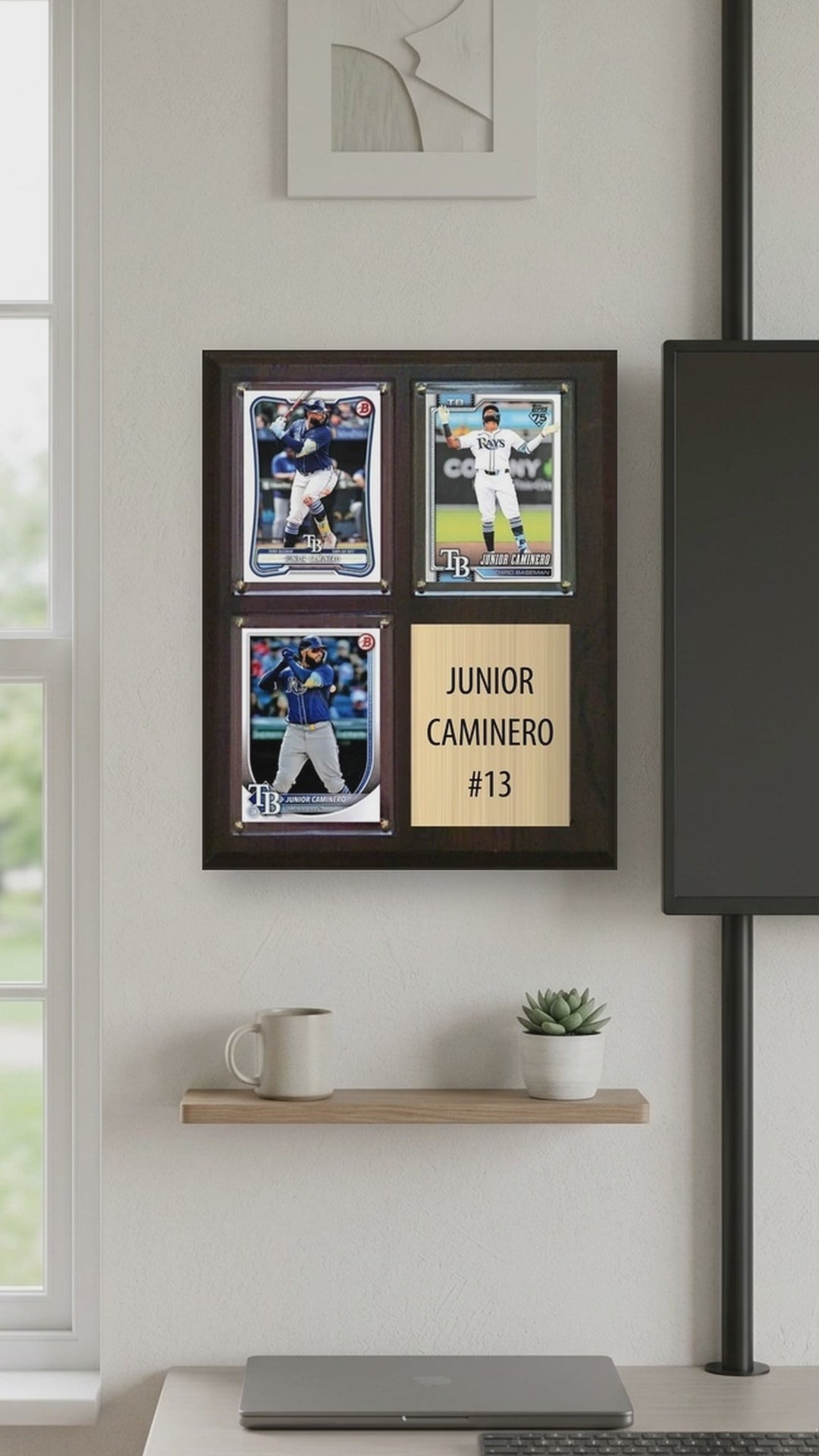 Junior Caminero plaque video - vertical 9x16