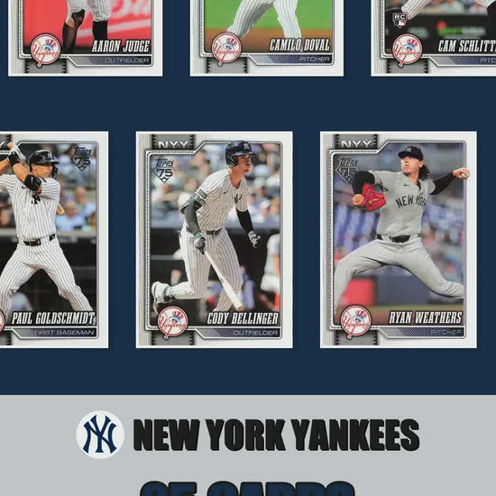 New York Yankees 2026 Topps Series 1 & 2 team set reel