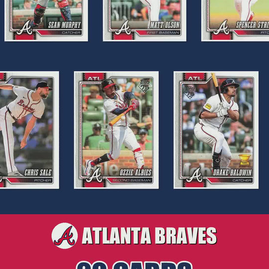 Atlanta Braves 2026 Topps Series 1 & 2 team set reel