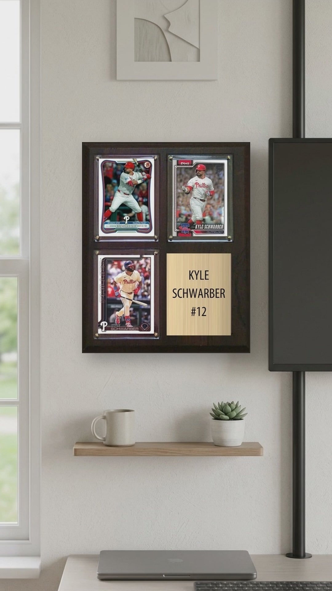 Kyle Schwarber plaque video - vertical 9x16