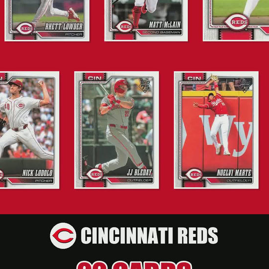 Cincinnati Reds 2026 Topps Series 1 & 2 team set reel
