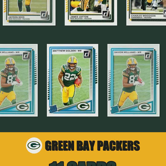 Green Bay Packers 2025 Donruss factory-sealed team set reel