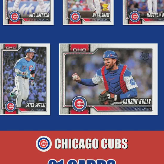 Chicago Cubs 2026 Topps Series 1 & 2 team set reel