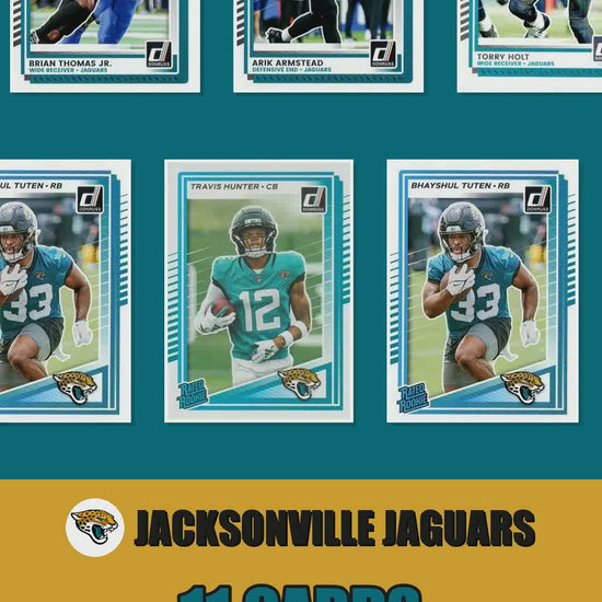 Jacksonville Jaguars 2025 Donruss factory-sealed team set reel