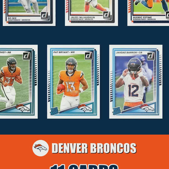Denver Broncos 2025 Donruss factory-sealed team set reel