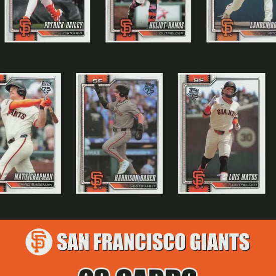 San Francisco Giants 2026 Topps Series 1 & 2 team set reel
