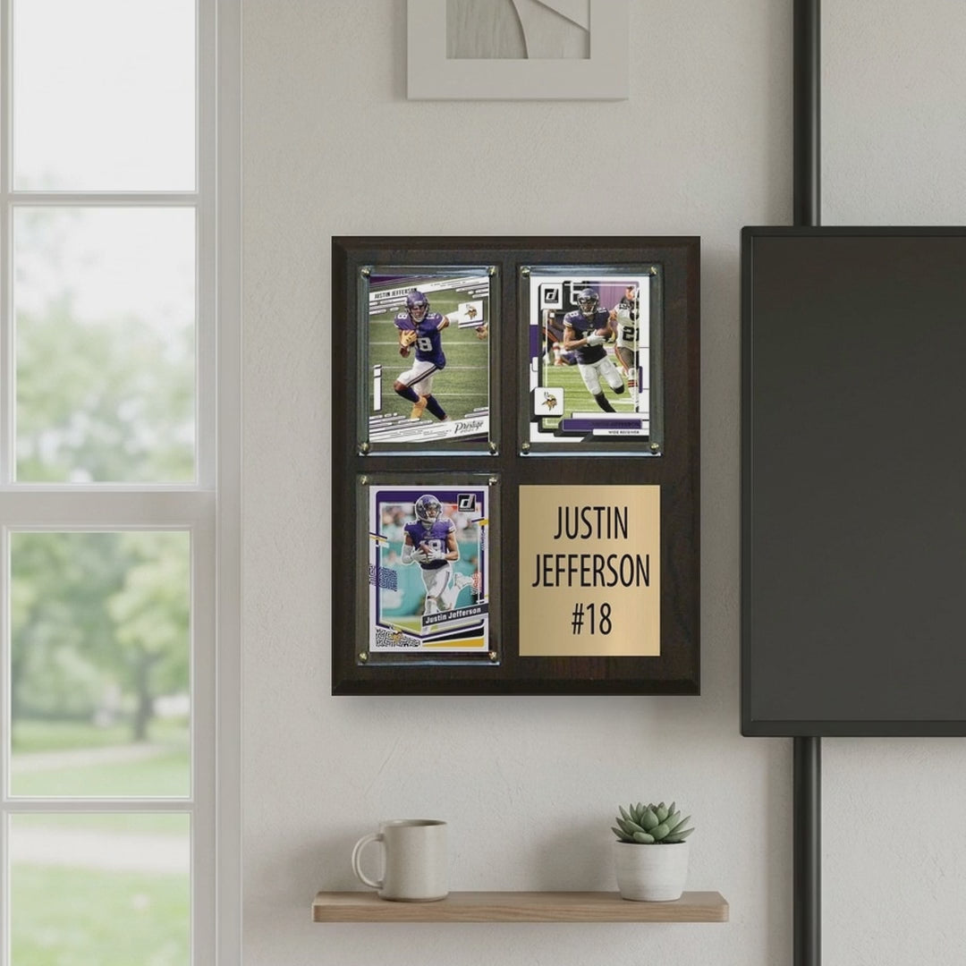 Justin Jefferson plaque video - square 1x1