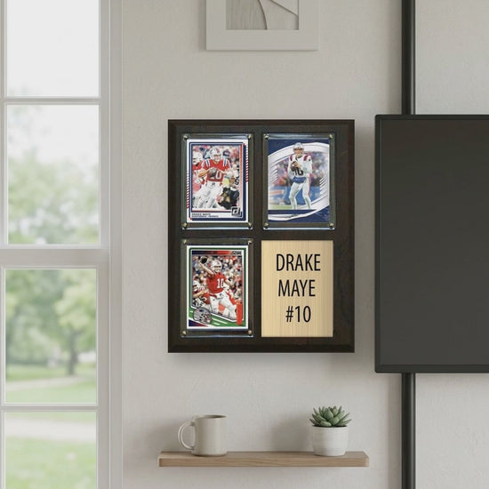Drake Maye plaque video - square 1x1