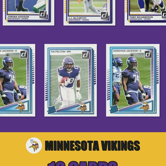 Minnesota Vikings 2025 Donruss factory-sealed team set reel
