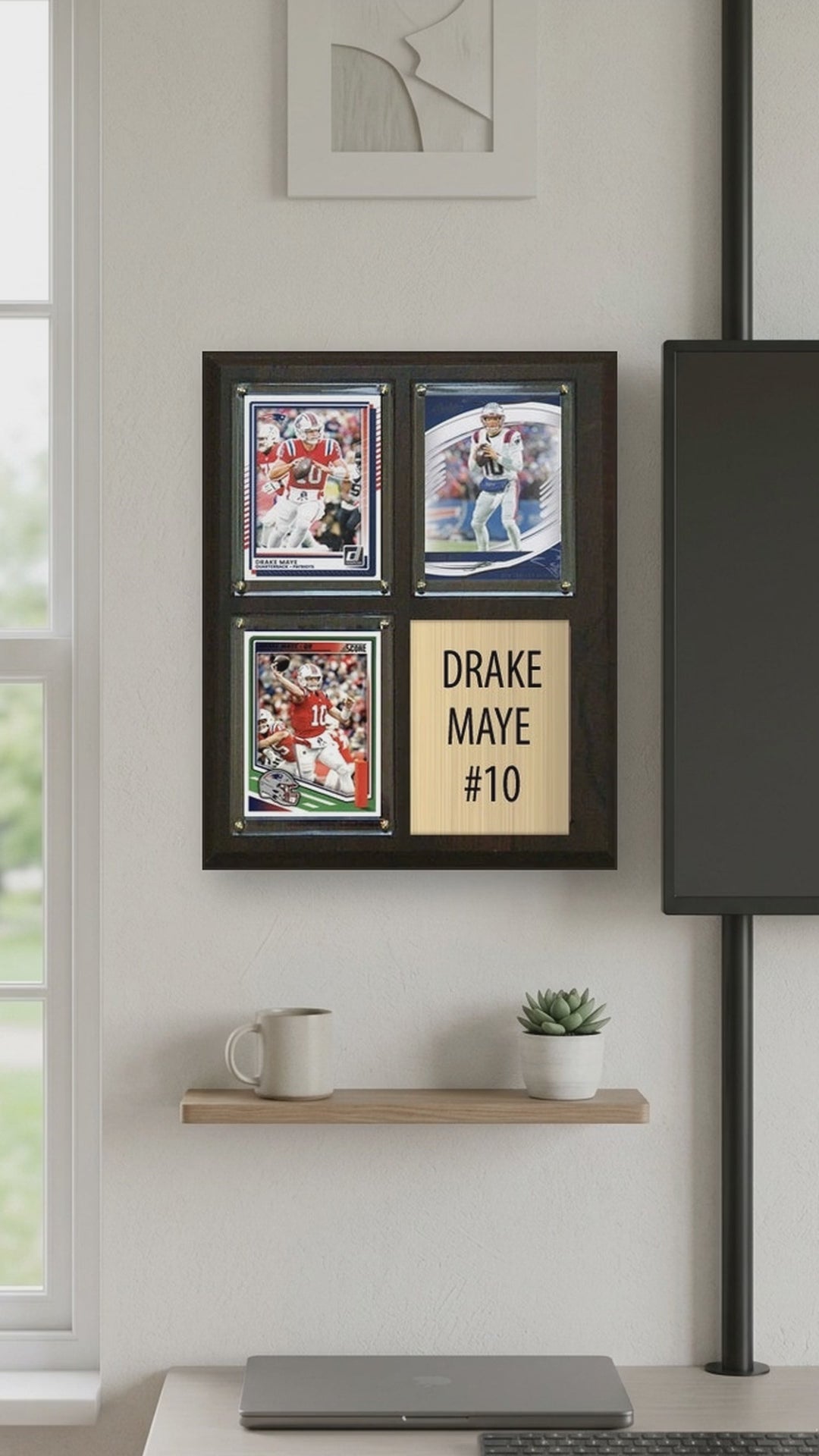Drake Maye plaque video - vertical 9x16