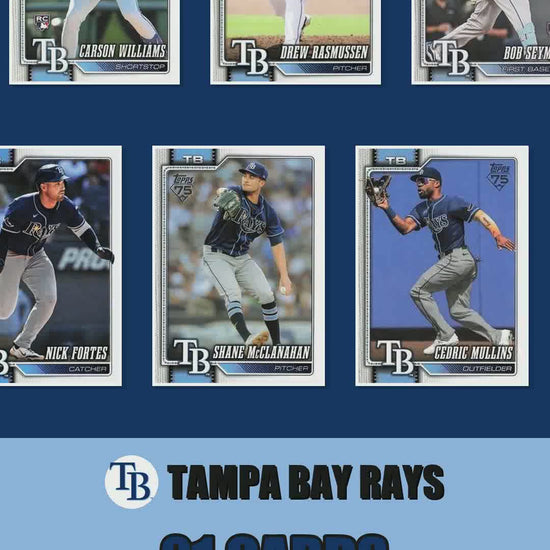 Tampa Bay Rays 2026 Topps Series 1 & 2 team set reel