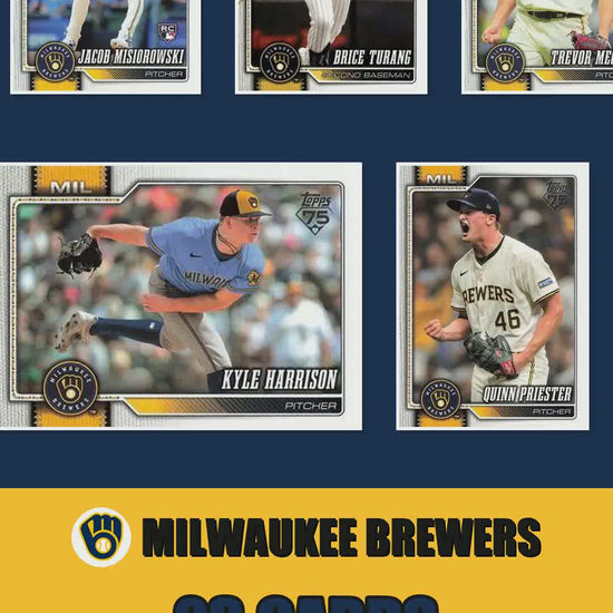 Milwaukee Brewers 2026 Topps Series 1 & 2 team set reel