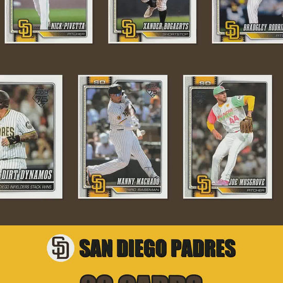 San Diego Padres 2026 Topps Series 1 & 2 team set reel