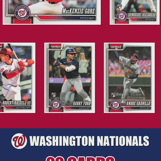 Washington Nationals 2026 Topps Series 1 & 2 team set reel